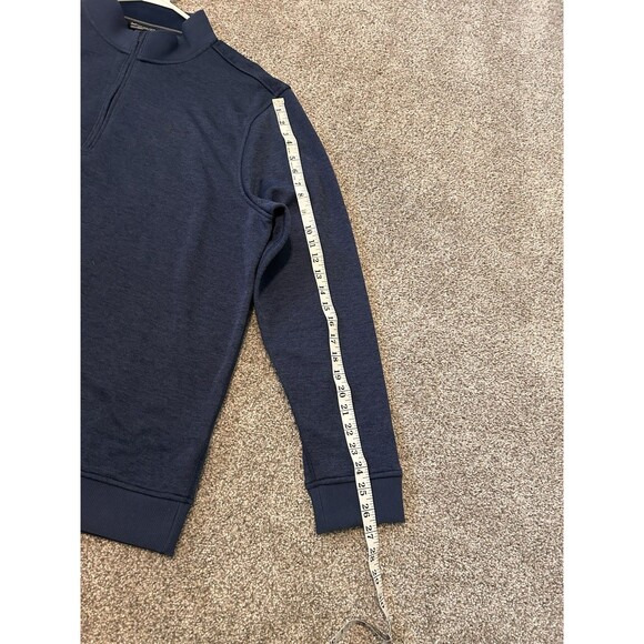 Under Armour Sweater Mens XL Blue Pullover 1/4‎ Zip Long Sleeve Cold Gear Loose - Picture 6 of 10